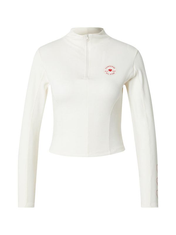 CONVERSE CONVERSE Majica  crvena / bijela