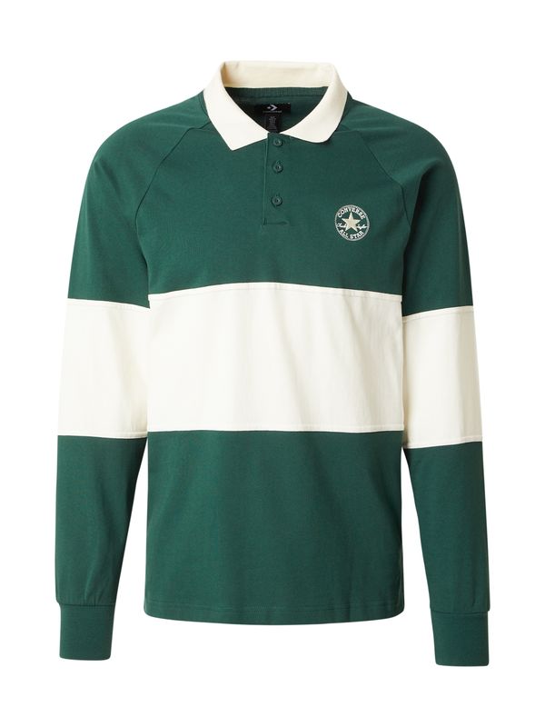 CONVERSE CONVERSE Majica 'Retro Chuck'  svijetlobež / kraljevski zelena