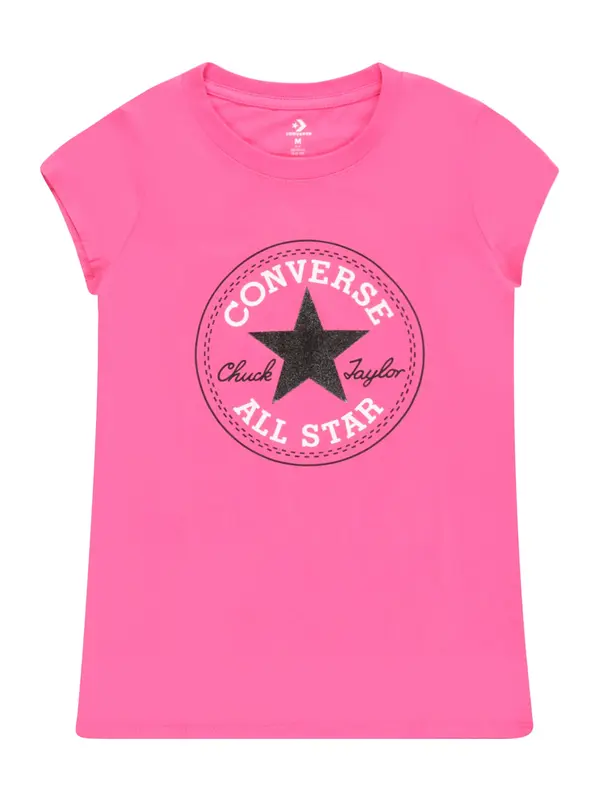 CONVERSE CONVERSE Majica  roza / crna / bijela