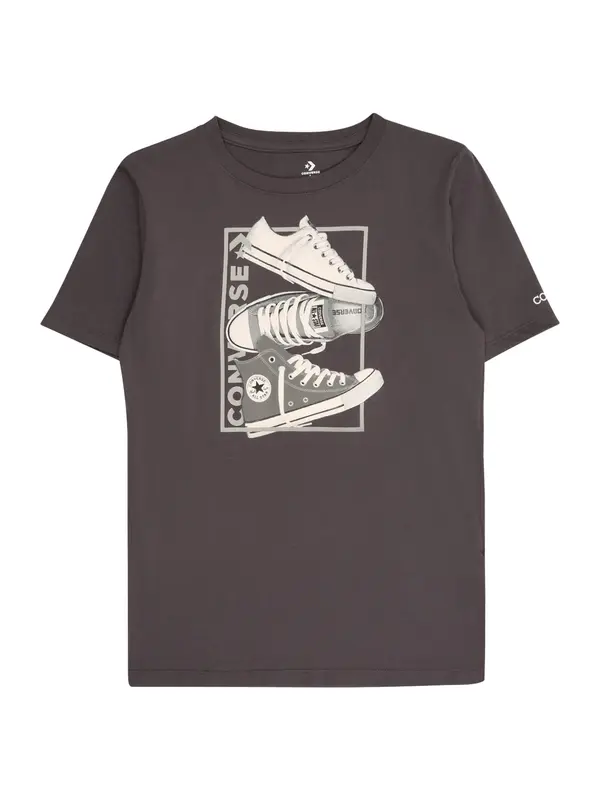 CONVERSE CONVERSE Majica  siva / antracit siva / crna / bijela