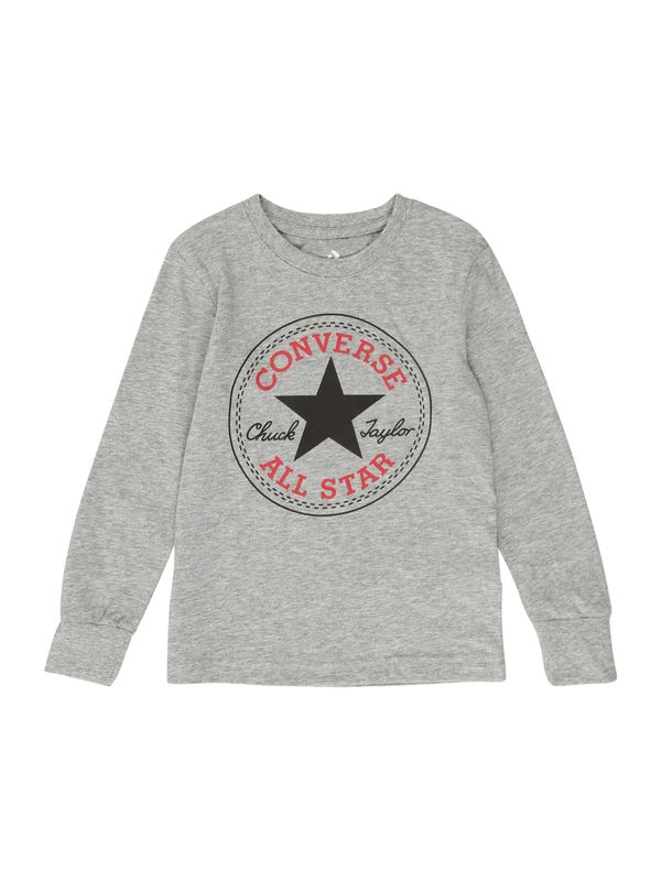 CONVERSE CONVERSE Majica  siva / crvena / crna