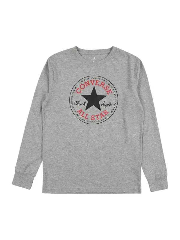 CONVERSE CONVERSE Majica  siva melange / crvena / crna