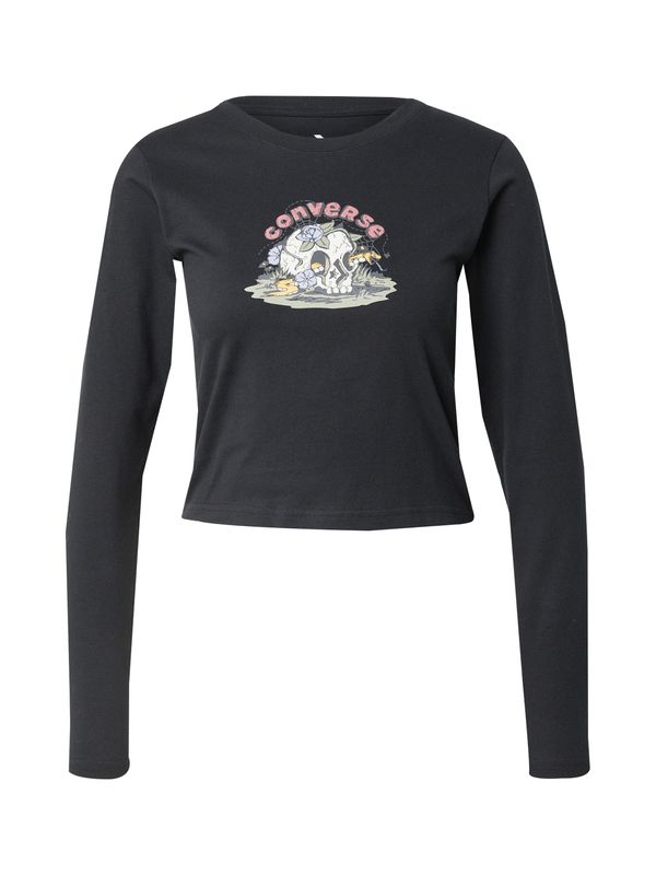 CONVERSE CONVERSE Majica 'SNAKE IN SKULL'  svijetloplava / žuta / crna / bijela