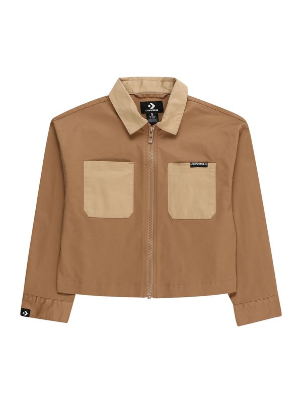 CONVERSE CONVERSE Prijelazna jakna  smeđa / svijetlosmeđa