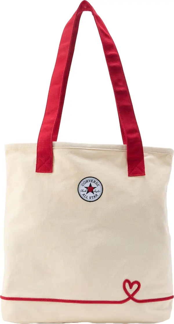 CONVERSE CONVERSE Shopper torba 'VALENTINE'  svijetlobež / crvena