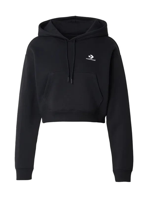CONVERSE CONVERSE Sweater majica  crna / bijela