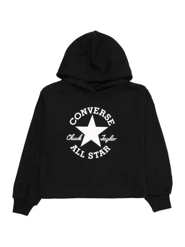 CONVERSE CONVERSE Sweater majica  crna / bijela
