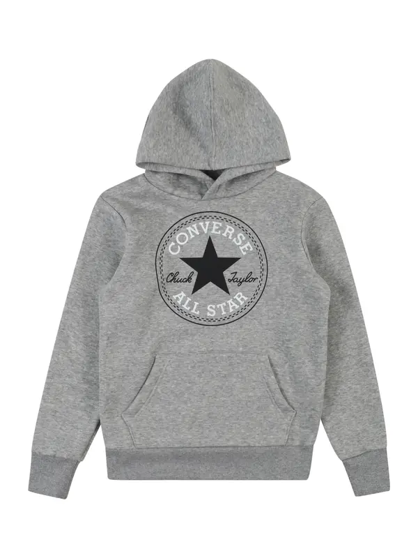 CONVERSE CONVERSE Sweater majica  siva melange / crna / bijela
