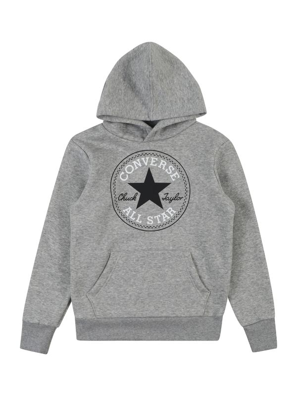 CONVERSE CONVERSE Sweater majica  siva melange / crna / bijela