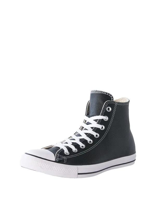 CONVERSE CONVERSE Visoke tenisice 'CHUCK TAYLOR ALL STAR LEATHER'  crna / bijela melange