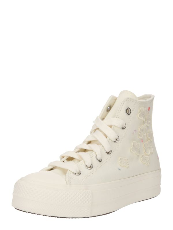 CONVERSE CONVERSE Visoke tenisice 'Chuck Taylor All Star Lift'  boja pijeska / svijetloljubičasta / roza / crna