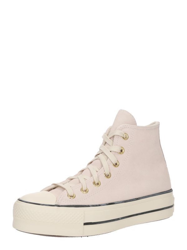 CONVERSE CONVERSE Visoke tenisice 'CHUCK TAYLOR ALL STAR LIFT'  svijetlobež / pastelno roza / crna