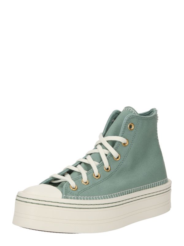 CONVERSE CONVERSE Visoke tenisice 'Chuck Taylor All Star Modern Lift'  bež / tamno bež / zelena