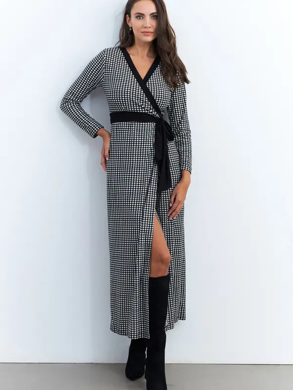Cool & Sexy Cool & Sexy Haljina  crna / bijela