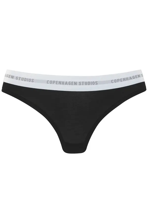 Copenhagen Studios Copenhagen Studios Tanga gaćice  crna / bijela