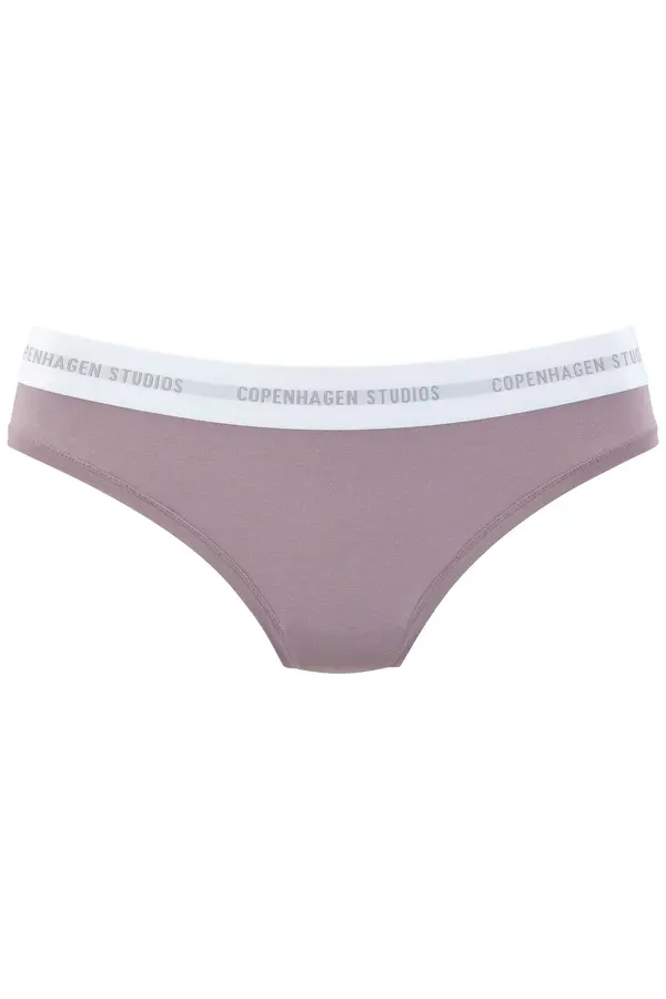 Copenhagen Studios Copenhagen Studios Tanga gaćice  sivkasto ljubičasta (mauve) / bijela
