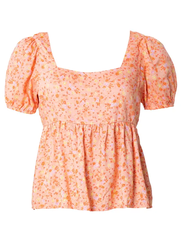 Cotton On Cotton On Bluza 'Maddie'  žuta / pastelno ljubičasta / narančasta / koraljna