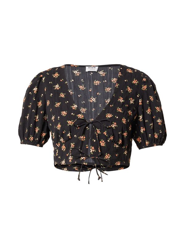 Cotton On Cotton On Bluza 'Sunschine'  svijetlozelena / losos / crna