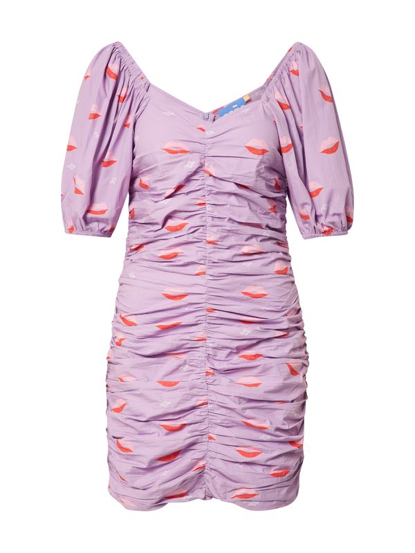 Crās Crās Haljina  svijetloljubičasta / roza / crvena