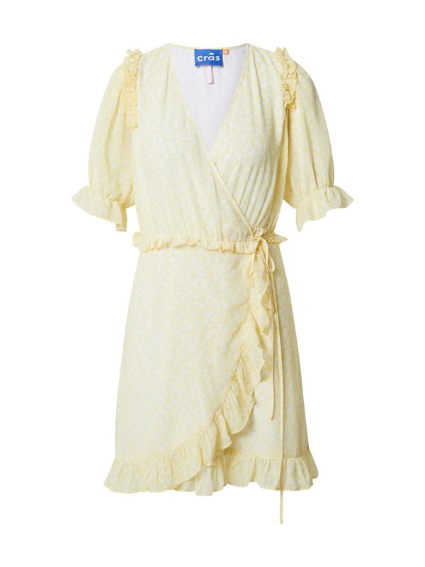 Crās Crās Haljina  žuta / bijela