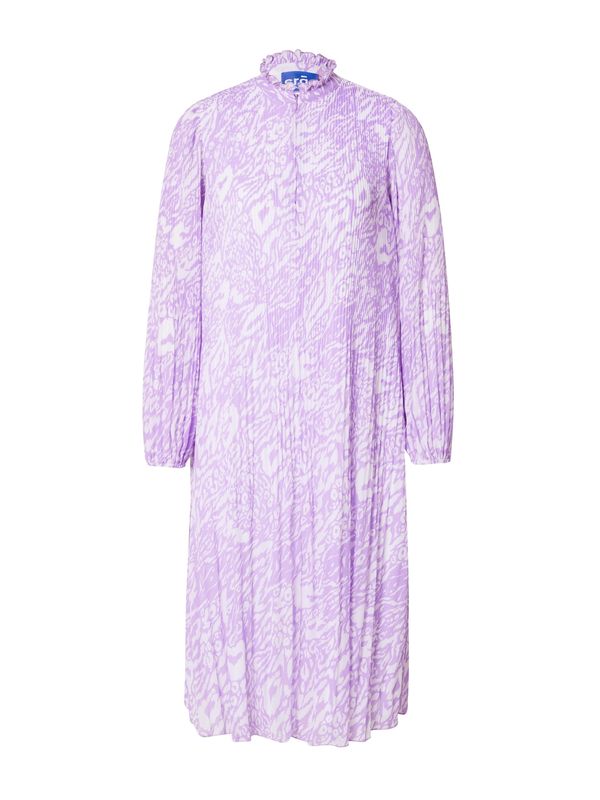 Crās Crās Košulja haljina 'BINACRAS'  sivkasto ljubičasta (mauve) / bijela