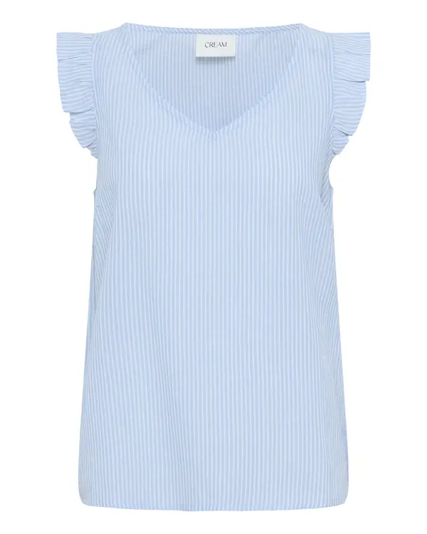 Cream Cream Bluza 'CRKatinka'  svijetloplava / prljavo bijela