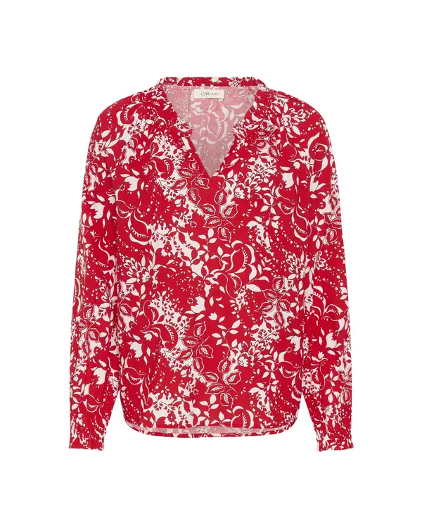 Cream Cream Bluza 'CRTiah'  krvavo crvena / bijela