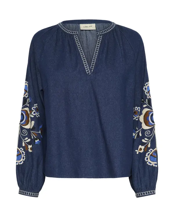 Cream Cream Bluza 'Gro'  boja pijeska / plava / mornarsko plava / smeđa