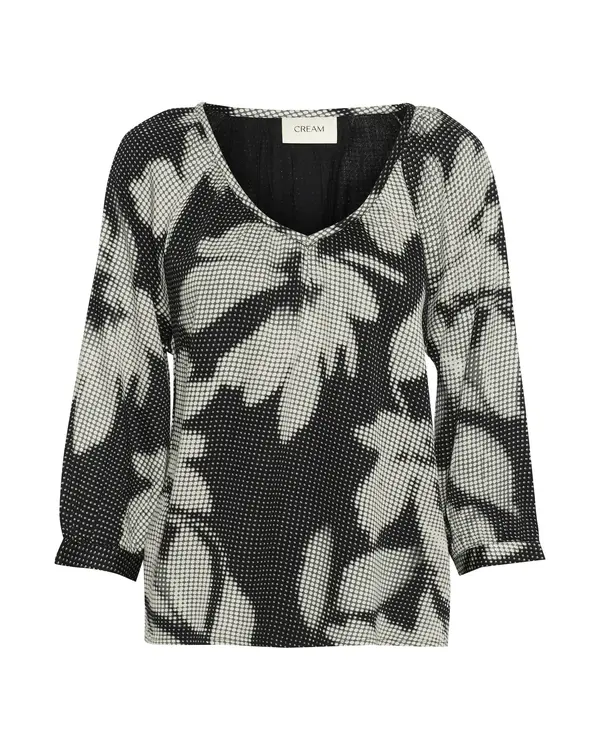 Cream Cream Bluza 'Omma'  siva / crna