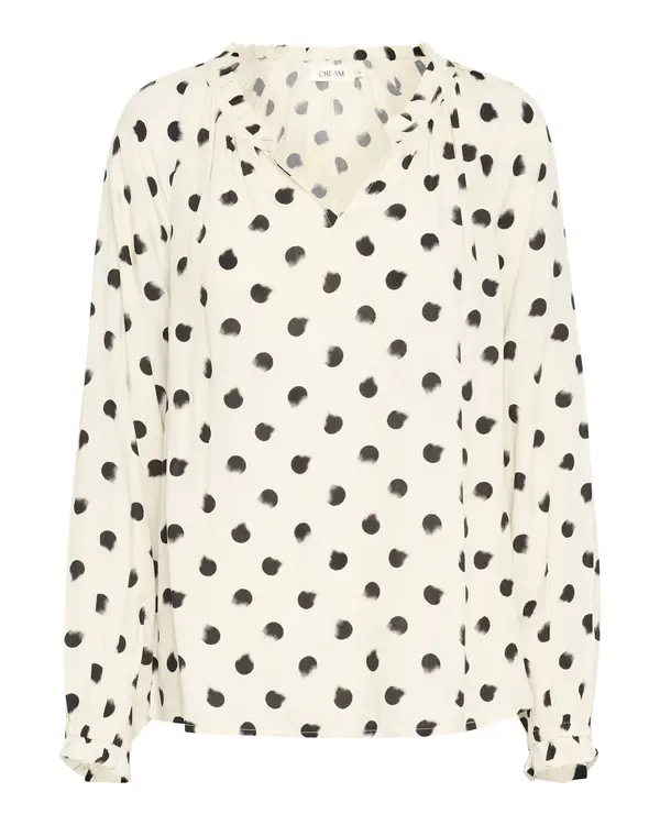 Cream Cream Bluza 'Tiah'  crna / vuneno bijela