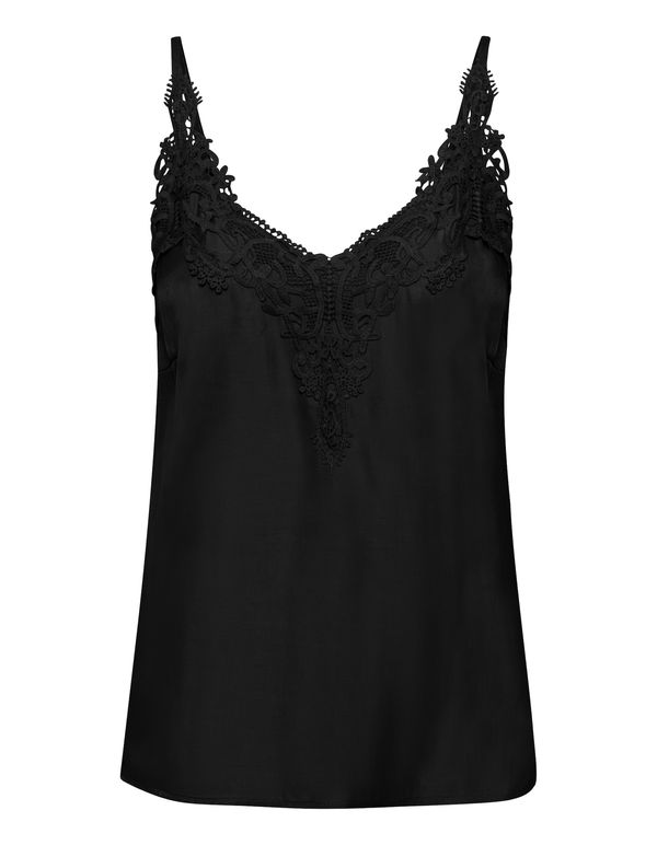 Cream Cream Top 'Anna'  crna