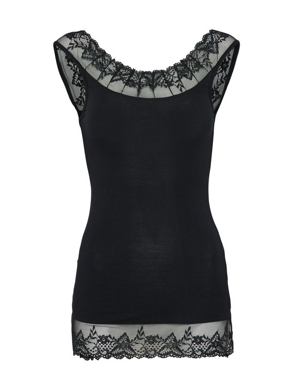 Cream Cream Top 'Florence'  crna