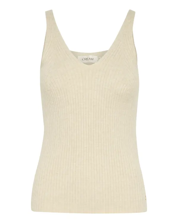 Cream Cream Top s naramenicama 'Dela'  bež melange