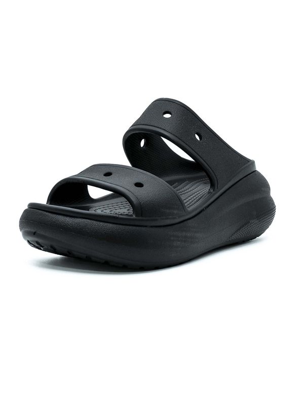 Crocs Crocs Natikače s potpeticom 'Classic Crush'  crna / bijela