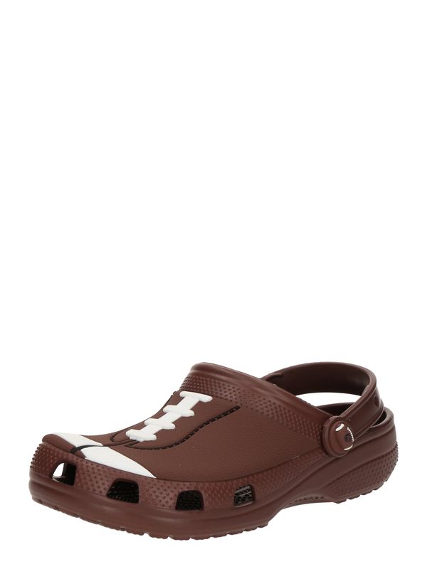 Crocs Crocs Otvorene cipele 'Classic Football'  čokolada / crna / bijela