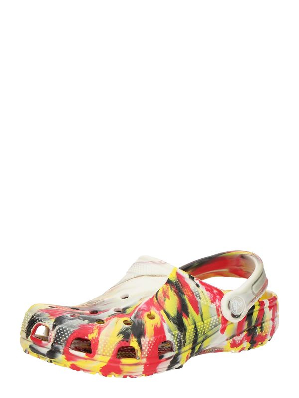 Crocs Crocs Otvorene cipele 'Classic Glow Marbled'  žuta / crvena / crna / bijela