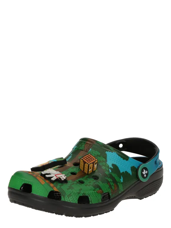 Crocs Crocs Otvorene cipele 'Minecraft'  svijetloplava / smeđa / zelena / prljavo bijela