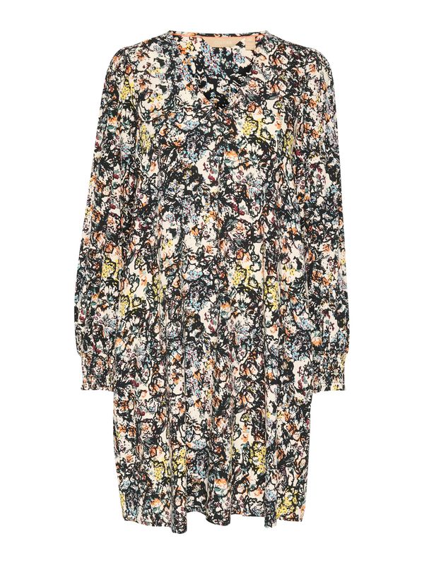 CULTURE CULTURE Haljina 'Sika Bello'  boja pijeska / svijetloplava / žuta / crna