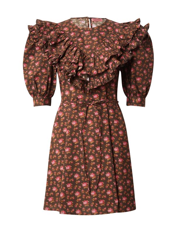 Custommade Custommade Haljina 'Jeena'  smeđa / konjak / kaki / roza