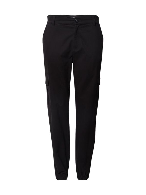 DAN FOX APPAREL DAN FOX APPAREL Cargo hlače 'Damon'  crna