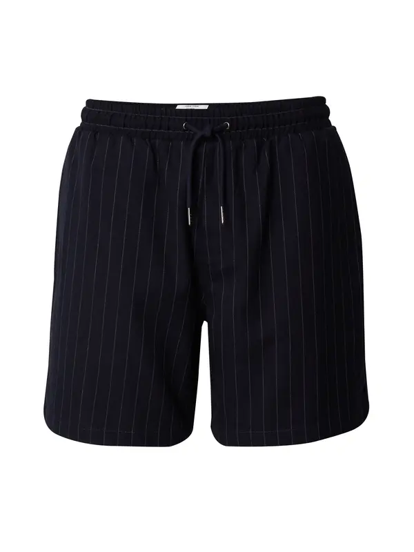 DAN FOX APPAREL DAN FOX APPAREL Hlače 'Ian'  morsko plava / bijela