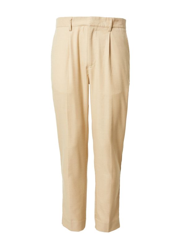 DAN FOX APPAREL DAN FOX APPAREL Hlače na crtu 'Ediz'  bež