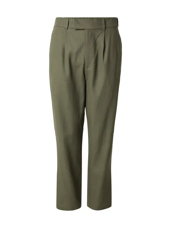 DAN FOX APPAREL DAN FOX APPAREL Hlače na crtu 'Kadir'  zelena
