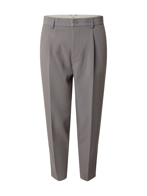 DAN FOX APPAREL DAN FOX APPAREL Hlače na crtu 'Toni'  siva