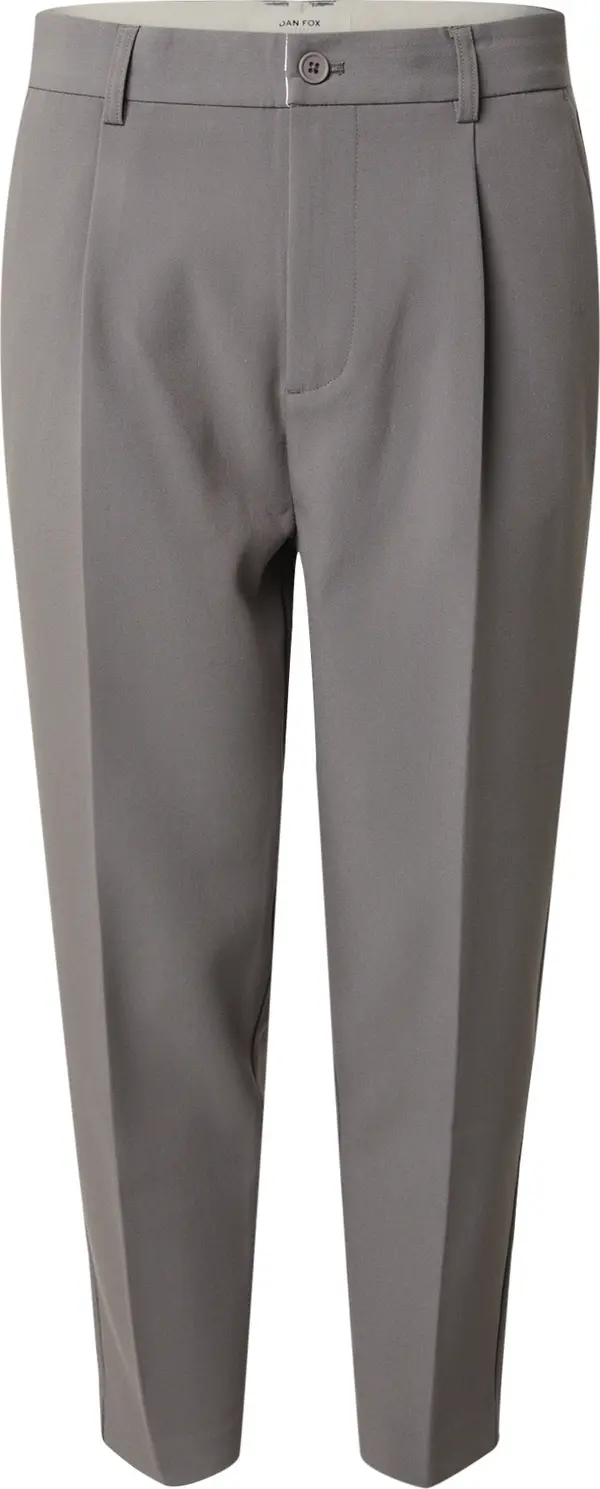 DAN FOX APPAREL DAN FOX APPAREL Hlače na crtu 'Toni'  siva