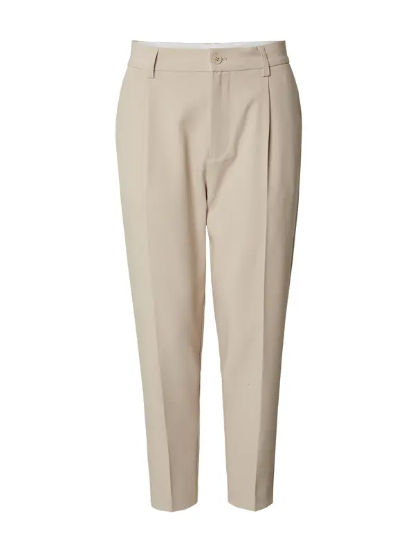 DAN FOX APPAREL DAN FOX APPAREL Hlače na crtu 'Toni'  taupe siva