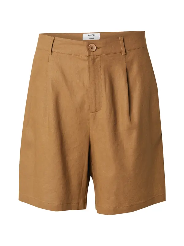 DAN FOX APPAREL DAN FOX APPAREL Hlače s naborima 'Alan'  karamela