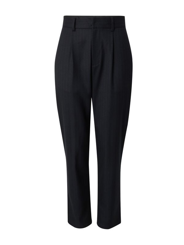 DAN FOX APPAREL DAN FOX APPAREL Hlače s naborima 'Mert'  mornarsko plava / prljavo bijela