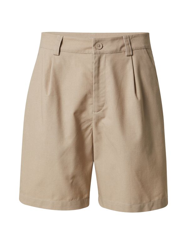 DAN FOX APPAREL DAN FOX APPAREL Hlače s naborima 'Oskar'  tamno bež