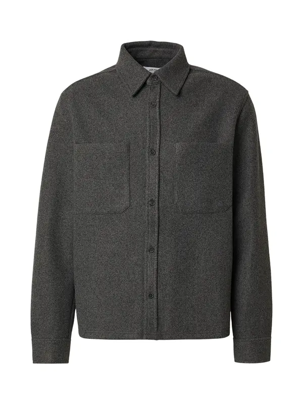 DAN FOX APPAREL DAN FOX APPAREL Košulja 'Ali'  tamo siva